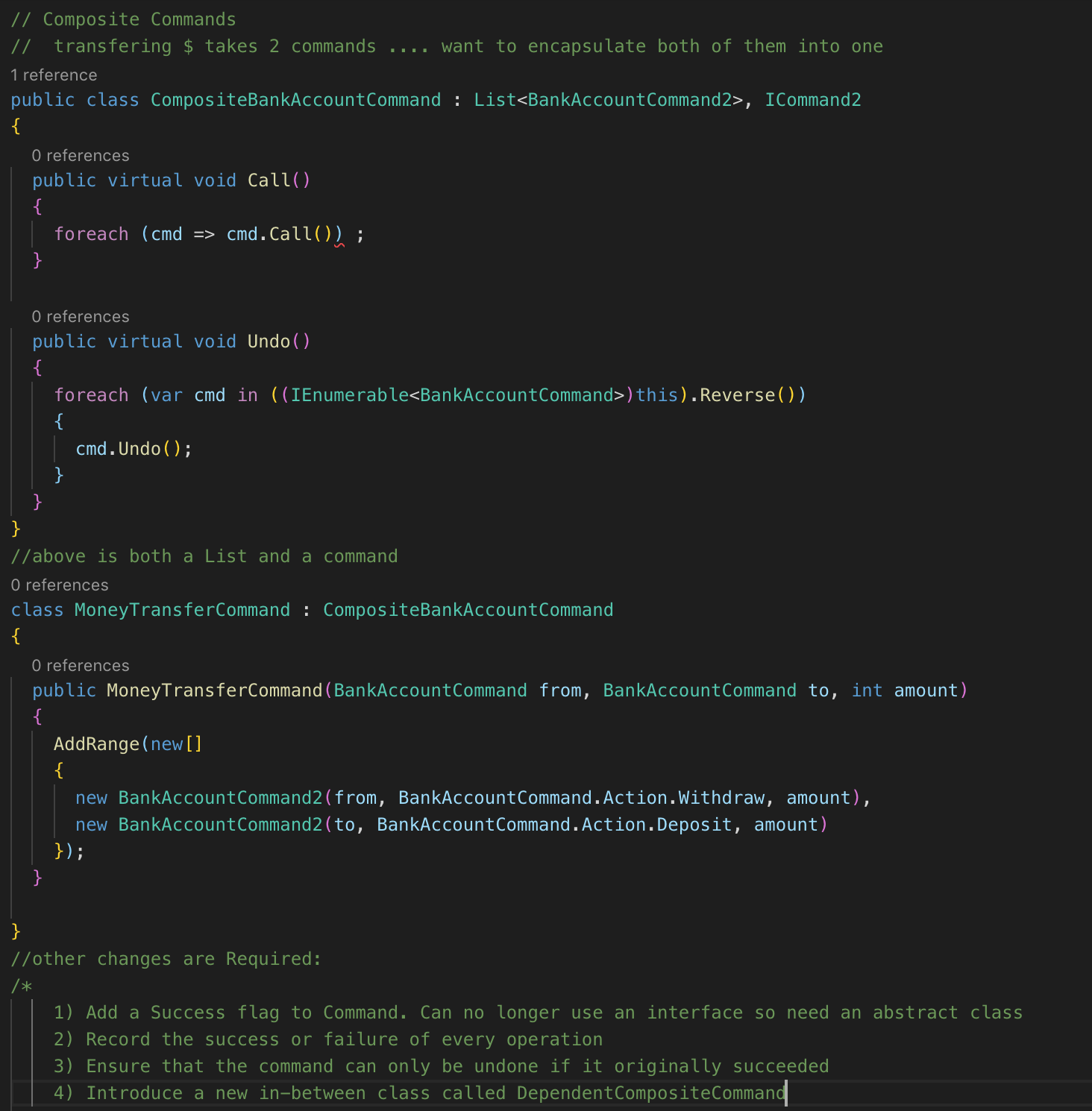 Composite Command example