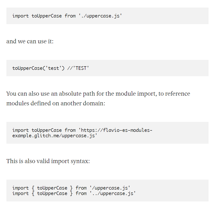 ES module syntax 3