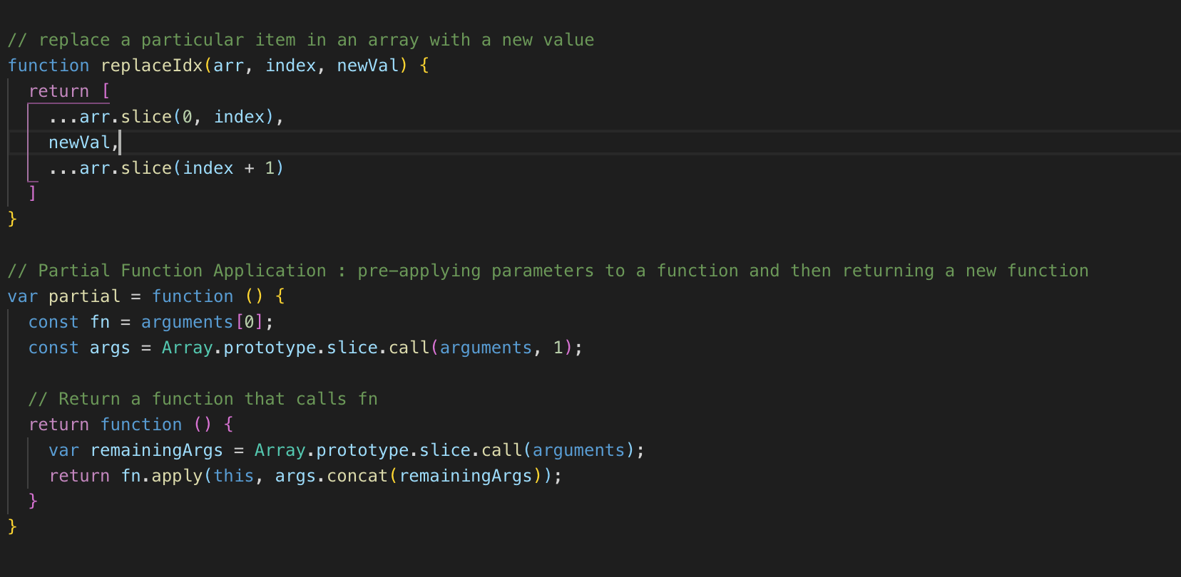 Array slice example 2