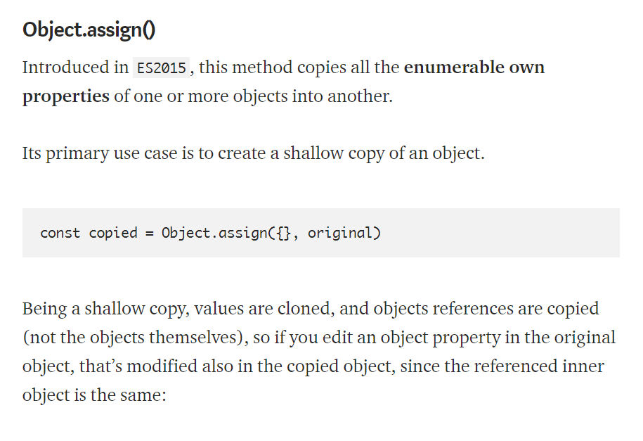 Objectassign method