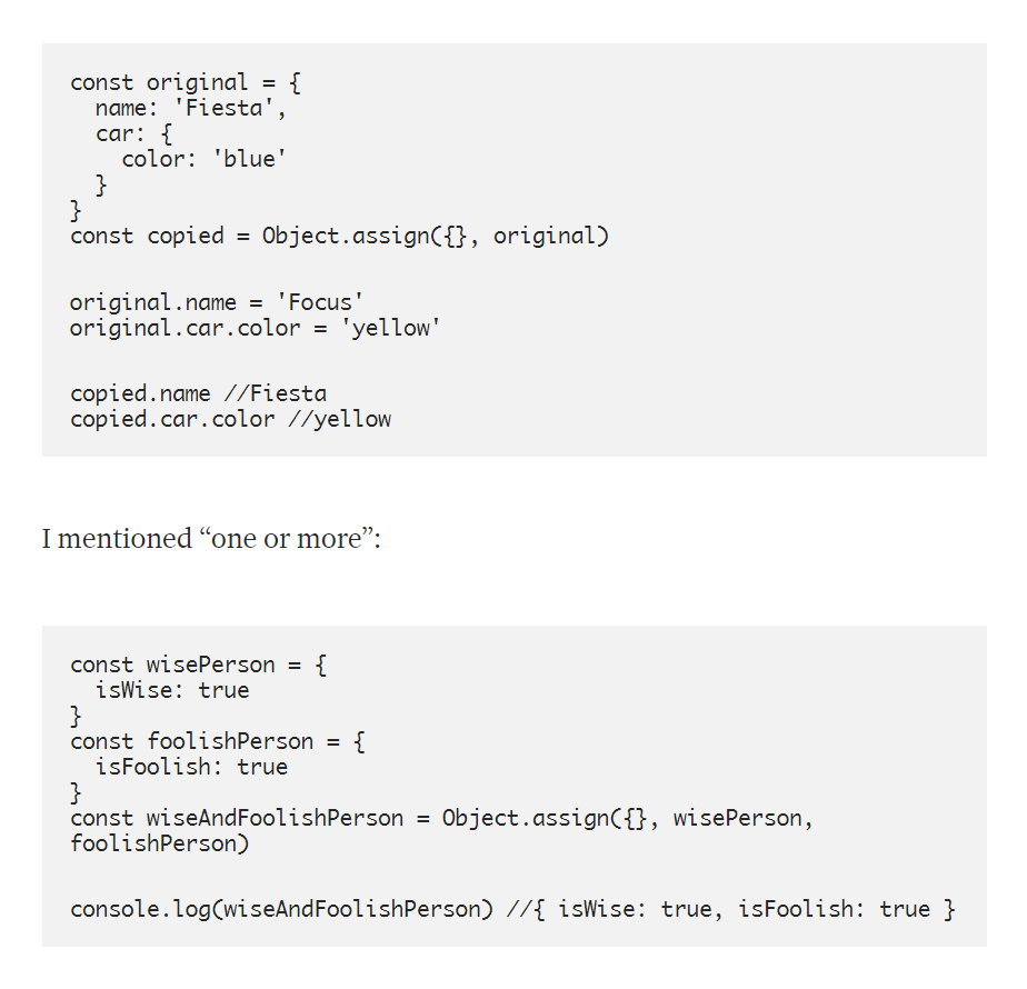 Objectassign method 2