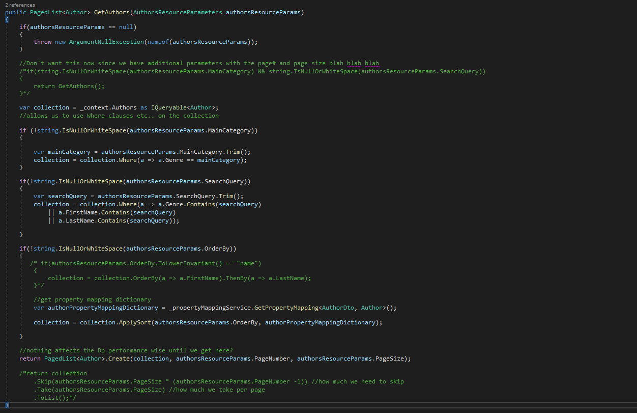 QueryingPagination Repository method