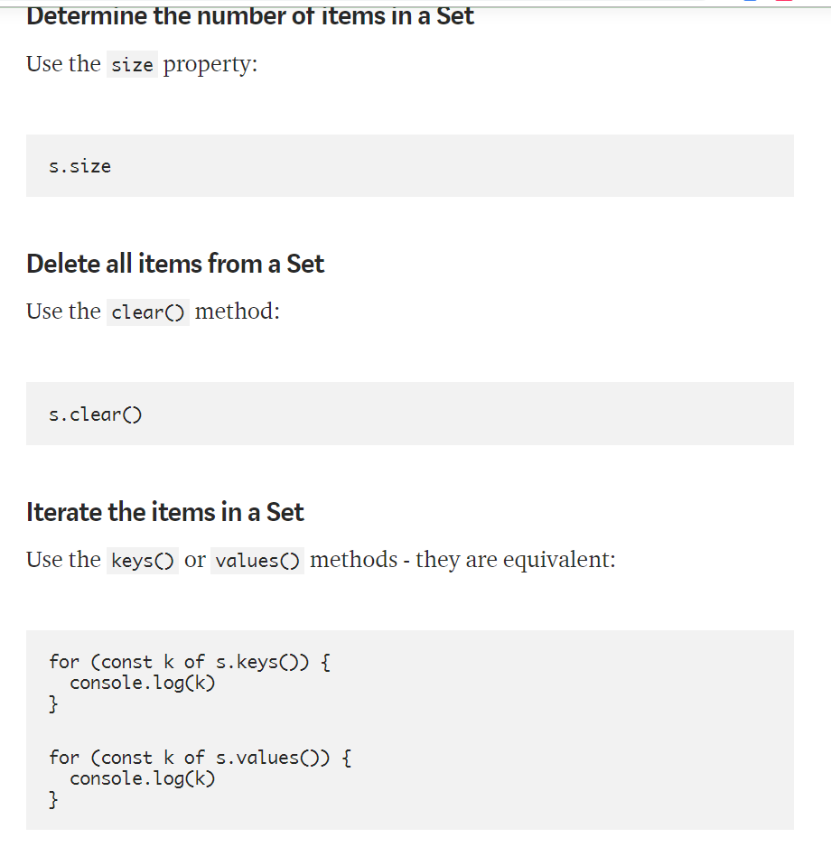 JS Set methods 3